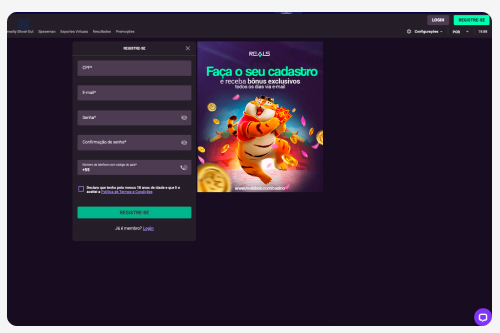O que é necessário para o registro e a verificação da conta na RealsBet. Captura de tela 2.